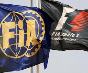 пазл Флаги Международная автомобильная федерация